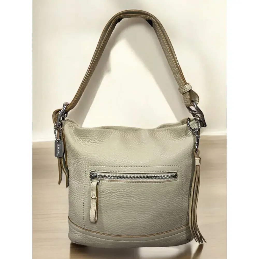 Vintage Coach 1427 Pebble Leather Slim Duffle Bag